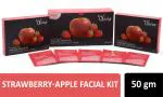Olivia Professional Anti-Tan Strawberry - Apple Facial Kit 50g Cleanser|Scrub|Cream|Face Pack|Serum