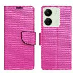 A D Enterprises Net Pink Flip Cover for Redmi 13C 4G | Magnetic Case | Shock Absorbent | Flip Cover Redmi 13C 4G