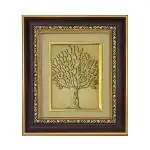 Pray Everyday Snake Climbing Tree Gold Plated Photo Frame | Good Omen | Subh Sakun | Shakun Sastra | Snake Climbing Tree