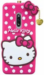 Aviaaz Oppo K3 Hello Kitty Pink Rubber, Silicon Back Cover