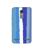 Casotec Blue Shade Rainbow Design 3D Printed Hard Back Case Cover for Lenovo K6 Power