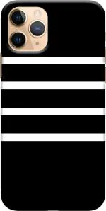 CustomEra Apple iPhone 11 Pro Multicolour White Stripes Design Polycarbonate Hard Case Back Cover