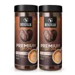 BEVZILLA Pack of 2 Super Strong Coffee Powder - 400gm(2 x 200gm), Instant Coffee Powder | Makes 200 Cups| Premium Coffee | Best Coffee| Espresso, Latte, Cappuccino | Plastic Bottle, Jar