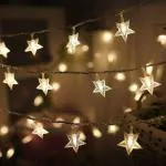 SATYAM KRAFT 20 Star String Lights for Indoor Outdoor Decoration (3 Meter , Yellow)