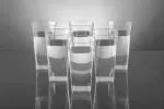 Vetalic Square Fiber Glass Set for Water, Plastic Glass Set, Drinking Glass, Plastic Water Vetalic Glasses, Juice Glasses, Unbreakable Glass Set (Glasses Set of 6, 300ml, Plastic, Transparent)