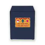 HIZING Waterproof washing machine cover Front Load Suitable for LG 8.5 Kg, 9 Kg, 9.5Kg, 10 Kg, 10.5 Kg, 11 Kg, 11.5 Kg 12 Kg (72Cmsx63Cmsx81Cms) Solid Blue nazar battu print