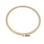 Aumni Crafts Wooden Hoop Ring Frame 9 Inch (Pack of 4) With Iron Key Tightener For Fabric Cross stitching Embroidery Art Sewing Painting Tool