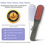 WINSTON LED Hair Growth Therapy Comb Detangling Red & Blue Light Mode Scalp Vibration Head Massager Treatment All Hair Types Both Men & Women