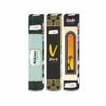 VAMIKA PREMIUM INCENSE STICKS 3 FRAGRANCES ABHIMAN/V BLACK/OUDH PACK OF 2 (SMALL 24 PACKETS)