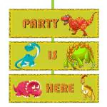 Party Propz Multicolor Dinosaur Mask