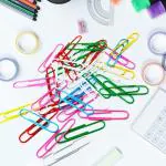 PERDAY U Shaped Paper Pin Multicolor (Size 30 mm) Pack of 100
