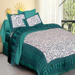 TRENDIZE Cotton Double bedsheet with 2 pillow covers
