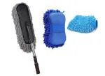 DELTA Super Car Cleaning Set of Accessories with Duster, Sponge Gloves