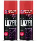 Nippon Paint Pylox Lazer PO Red Spray Paint 400 ml  (Pack of 2)