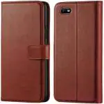 Cloudza Oppo A1K Brown Thermoplastic Polyurethane Mobile Flip Cover