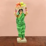 pujaNpujari Golu Dolls Lady selling fruit Kolu Bommalu / Bommai for Dussera / Navaratri