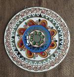 KUTCHCRAFT Mud and Mirror Art Work Wall Hanging for Home Decoration, Size : 12