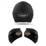 Shivoid Harley Davidson Logo Sticker for Helmet (Pack of 3)
