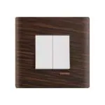 Kolors 8 Module, Modular Switch Plate with inner plate [Cover Plate] (Sq) , (Spiced Ebony) [These modular plates are only compatible with KRAFT & KOSMIK Switches]