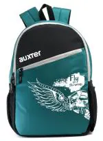 AUXTER Wings Black Dark Green Polyester Casual Backpack School Bag College Bag Laptop bagpack 30 L