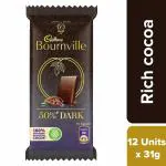 Cadbury Bournville Rich Cocoa Dark Chocolate Bar, 31g - (Pack of 12)