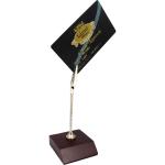 StealODeal Silver Compartments Stainless Steel Card Stand