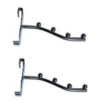 Q1 Beads Chrome 4 Ball Pin Grid Panel Hanger (pack of 2)