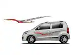 AUTOMANTRA Sticker & Decal for Car | Stickers for WagonR | Multicolor