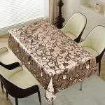 Dakshya Industries Flower Design 6 Seater Without Lace Dining Table Cover| Table Cover |Waterproof & Heat Resistant,Polyvinyl Chloride (PVC),Rectangular,( Pack of - 1 ) Part-13