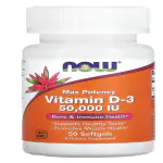 NOW Foods, Vitamin D-3, Max Potency, 50,000 IU, 50 Softgels