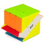 Kiditos QiYi Windmill 3x3 Stickerless Magic Cube 3x3x3 Speed Cube Puzzle
