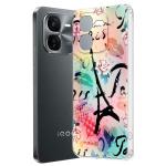 Fashionury Silicone Designer Printed Back Case Cover for iQOO Z9x 5G -D2116