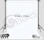Eloies 8ft x 9ft Polyester Lekra Fabric Backdrop, Fashion Fresh Photography Background Studio Props Photo Booth YouTube Backdrop (Heavy-Duty Thick Fabric) (White)