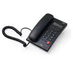 Hola ! TF-600 CLI Caller ID Corded Wall Mountable Landline Phone for Intercom and EPABX Desk (Black)