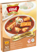 VIMAL Ready to Eat Delicious Paneer Tikka Masala Meal with No Added Preservative and Colours - 300g