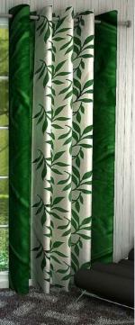 KAN-HOMZ Green Polyester Door Curtain Kh-Mc-609