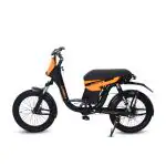 Motovolt E-Bike |URBN Standard Normal Range | Range up to 100 kms in Pedal Assist Mode | App Connected| Premium E-Bike (Orange)