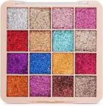KISS PRETTY Sultry Glitter Eye shadow Palette 15 g (Multicolor - B)