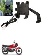 Znee Smart Aluminum bike mobile holder With Charger For CD Dawn Bike Mobile Holder  (Black)