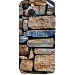 GADGETSWRAP Printed Vinyl Skin Sticker for iPhone 15 Plus - Stone Wall Texture