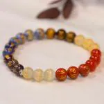 Crystal Divine Om Mani Padma Old Healing Crystal Bracelet For Woman 8mm Money Magnet Bracelet For Girls Crystal Bracelet For Men Friendship Gifts Hand Bracelet Couple Bracelet Aesthetic Bracelets