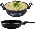 TruVeli Traditional Non-Stick Induction Iron Cooking & Kadhai And Fry Pan Set Combo Induction Bottom Non-Stick Coated Cookware Set (Iron, Stainless Steel, 2 - Piece)