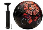 PW FUSION CR 7 black football with air pump size-5 Football - Size: 5 (Pack of 1)