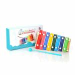 Kids Mandi Wooden Xylophone, Glockenspiel Musical Toy Baby Musical Instrument Toy with 2 Xylophone Mallets