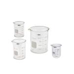 ABGIL Borosilicate Glass Beaker 25ml 50ml 100ml 250ml - Set Of 4 Units In A Box