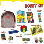 Rabbit Art Play Paint Kit Bag for Kids - Play Doh Clay, Art Kit, Art Drawing Kit, 12 Color Oil Pastels Wax Colors Color Pencils 0