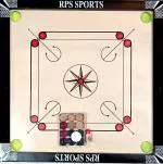 RPS Carrom Board 26 Inches with 24 Wood Coin 01 Striker & Powder