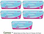 Carezz Belted Maternity Pads | 35 Pads | Pack of 5 Packets | Pads for Postnatal discharge care