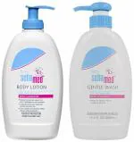 24 CARE HEALTH & HYGIENE SEBAMED Baby Body Lotion 400 ml & Sebamed Baby Gentle Wash 400ml Ph 5.5| Dermatalogically tested