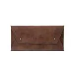 Buffs Brown Faux Leather Cheque Book and Passport Holder (25 x 1 x 11 cm)
